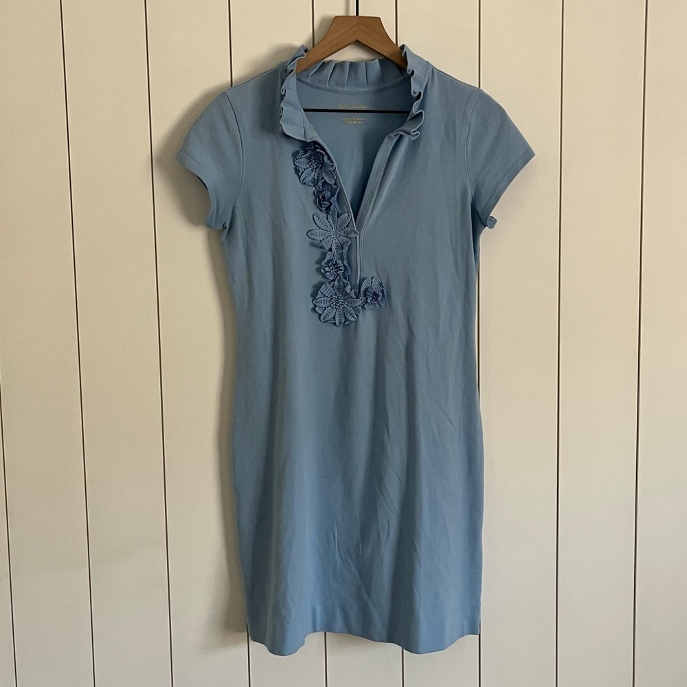 Lilly Pulitzer Pique Clary Polo Dress Blue